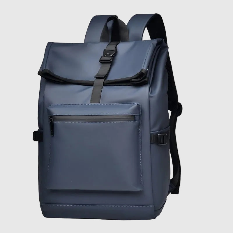 Large Capacity Backpack - Stylish Solid Black Travel & Commuter Bagwith Adjustable Straps, Multiple Compartments, Travelbackpack