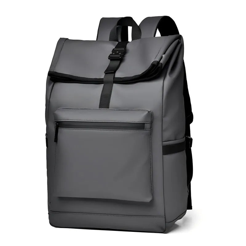 Large Capacity Backpack - Stylish Solid Black Travel & Commuter Bagwith Adjustable Straps, Multiple Compartments, Travelbackpack