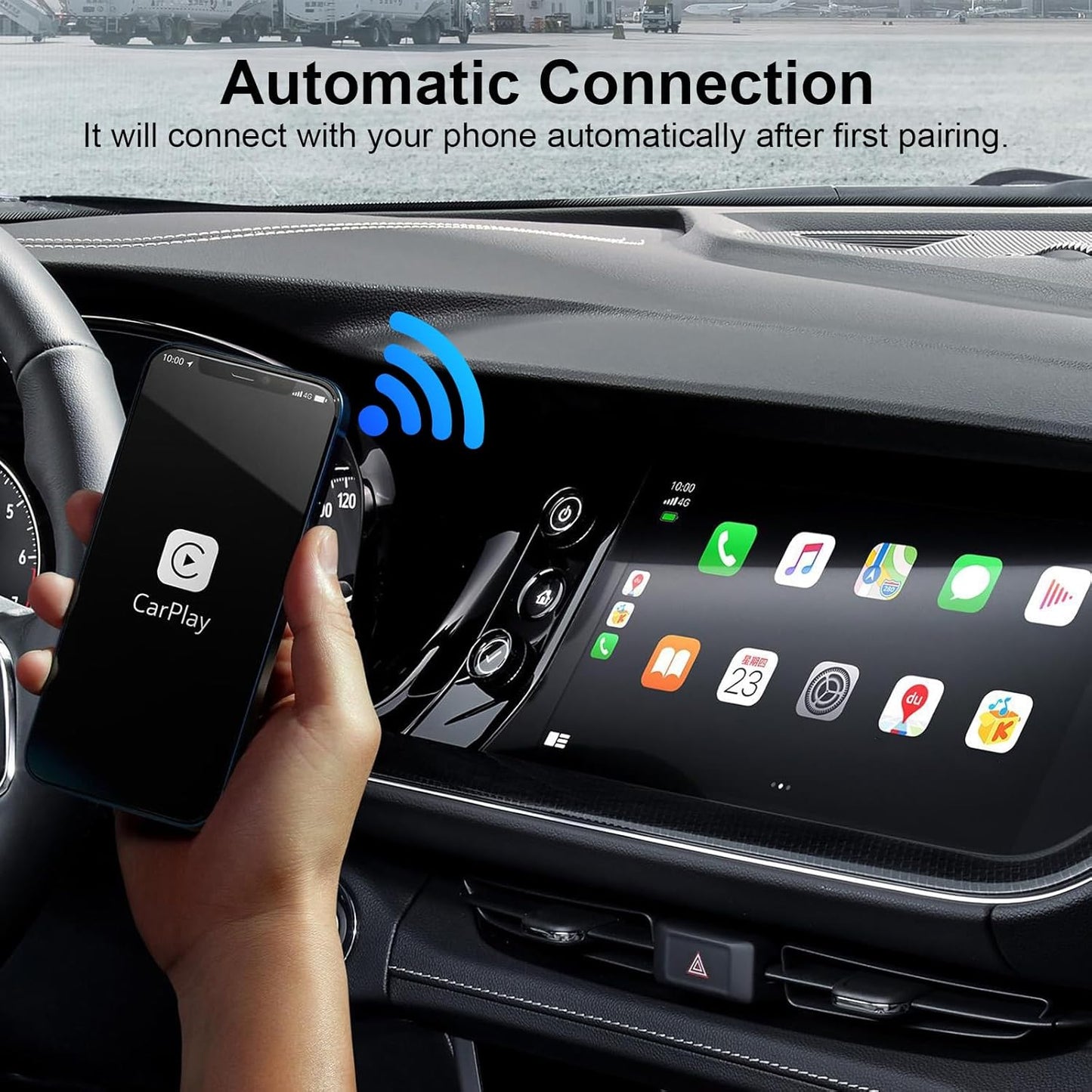 Adaptador Carplay Inalámbrico Para Iphone, Convierte Cable De Fábrica En Dongle Para Control Plug & Play, Compatible Con Coches Desde 2017