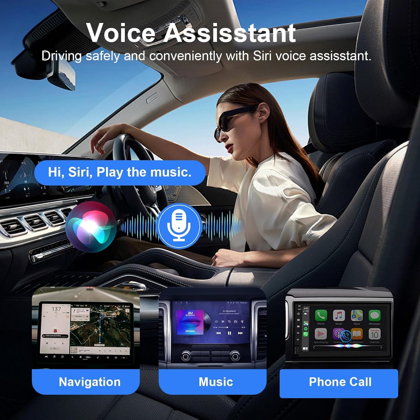 Adaptador Carplay Inalámbrico Para Iphone, Convierte Cable De Fábrica En Dongle Para Control Plug & Play, Compatible Con Coches Desde 2017