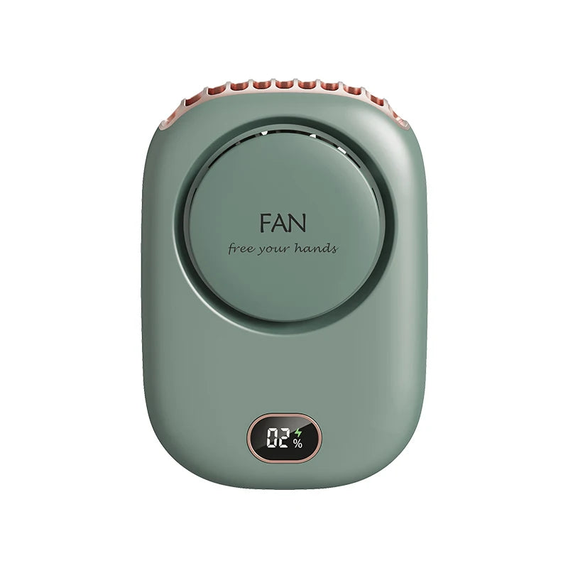 New Mini Portable Fan Portable Rechargeable Bladeless Turbo Ultra Quiet Student Hand Held Fan Outdoor Sports Travel