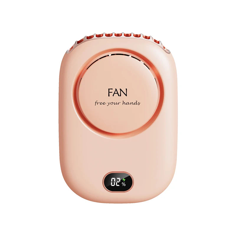 New Mini Portable Fan Portable Rechargeable Bladeless Turbo Ultra Quiet Student Hand Held Fan Outdoor Sports Travel