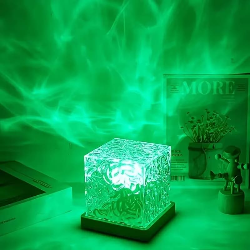 Ocean Wave Cube Lamp, Aurora Light Projector