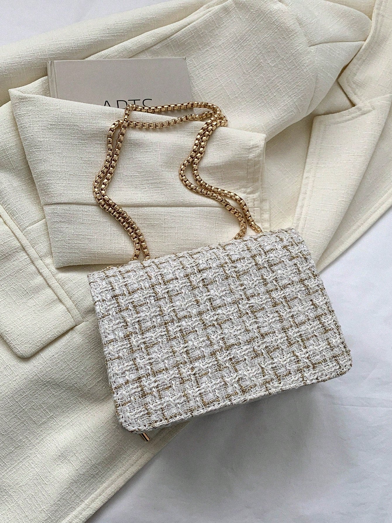 Waterproof,Lightweight,Business Casual Mini Faux Pearl Decor Chain Shoulder Bag for Teen Girls Women College Students,Rookies & White-Collar Workers Perfect for Office,College,Work ,Business,Commute