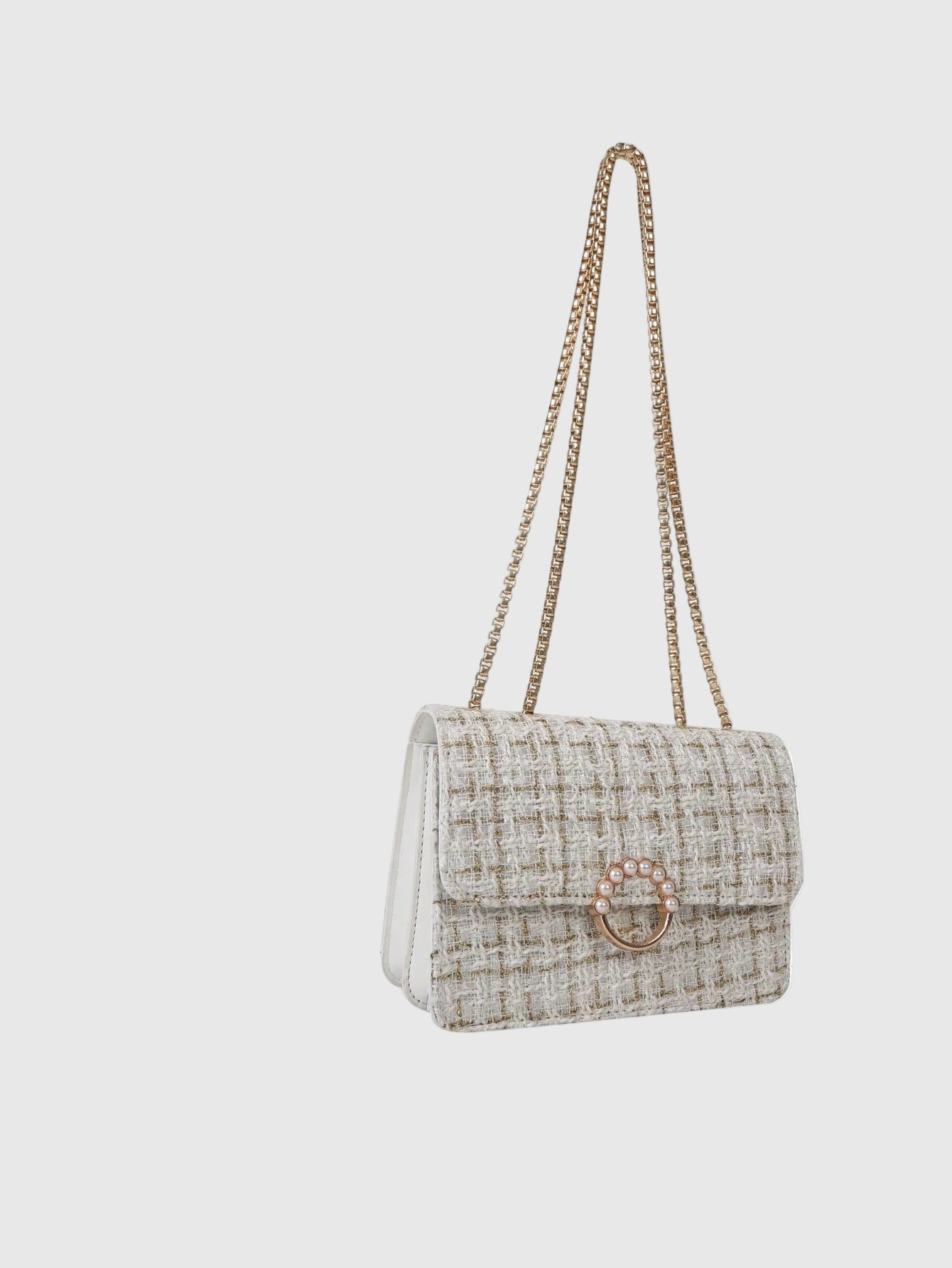 Waterproof,Lightweight,Business Casual Mini Faux Pearl Decor Chain Shoulder Bag for Teen Girls Women College Students,Rookies & White-Collar Workers Perfect for Office,College,Work ,Business,Commute