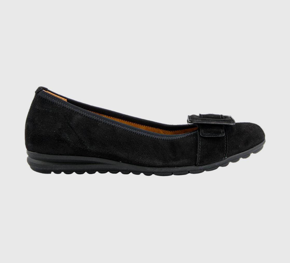 Black flat shoes Gabor Comfort
