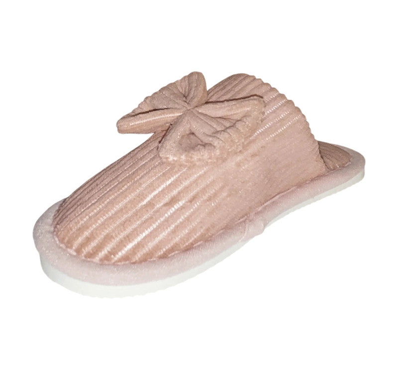 Elegante pantufla de mujer con lazo