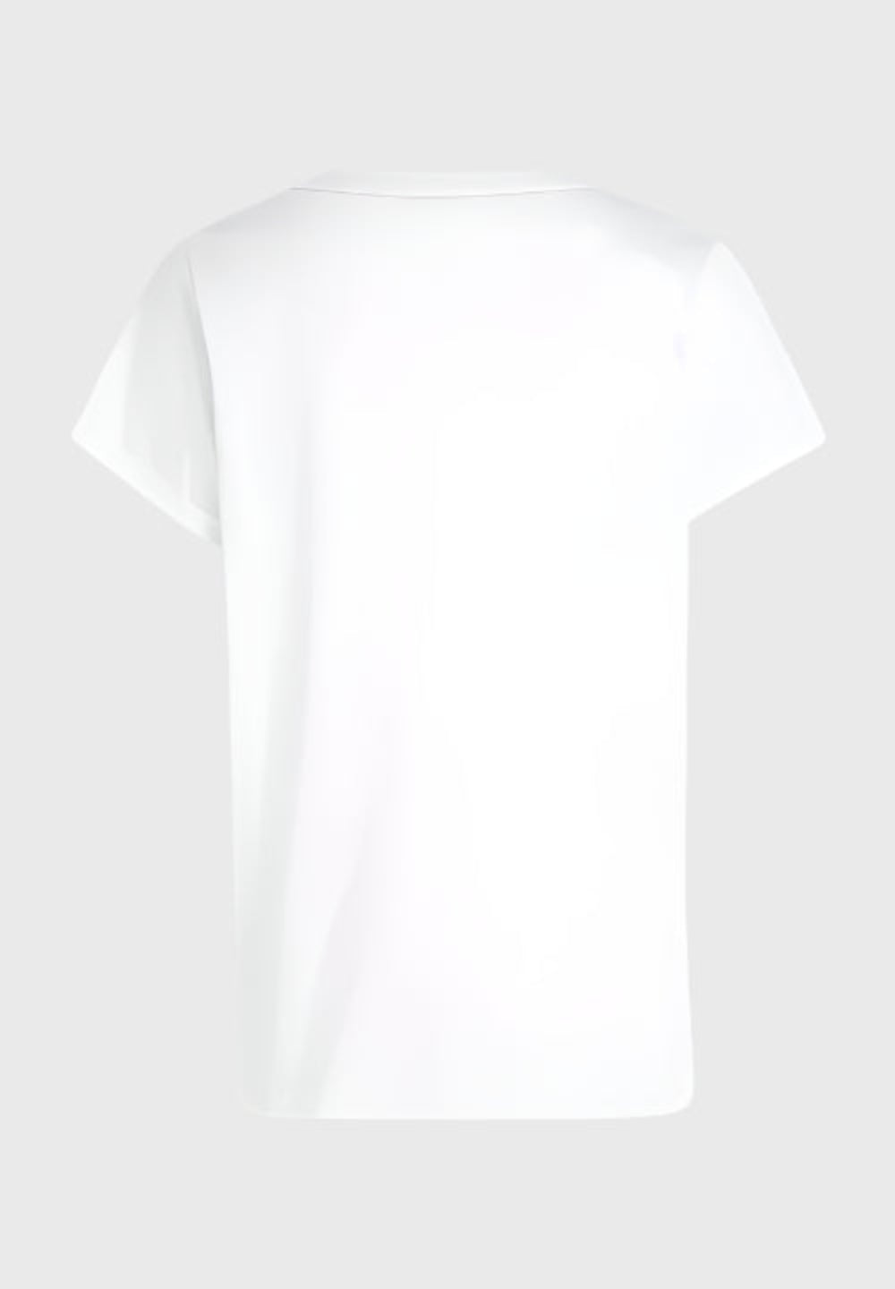 White t-shirt for woman on a white background
