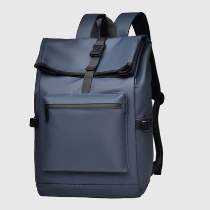 Large Capacity Backpack - Stylish Solid Black Travel & Commuter Bagwith Adjustable Straps, Multiple Compartments, Travelbackpack