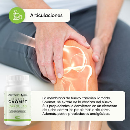 Colágeno Con Magnesio Hidrolizado Acido Hialuronico Vitamina C Y Zinc OVOMET Cápsulas Alta Concentración 1 Sola Cápsula Al Día, Para El Pelo Cabello Articulaciones Uñas Y Piel