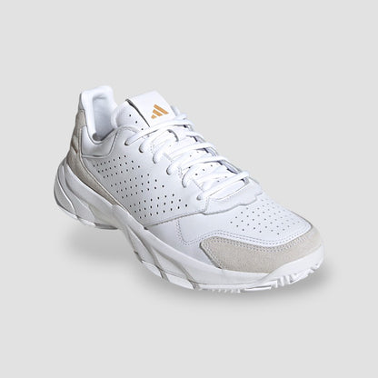 White Adidas Unisex Courtjam Control 3 Premium shoe 
