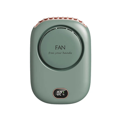 New Mini Portable Fan Portable Rechargeable Bladeless Turbo Ultra Quiet Student Hand Held Fan Outdoor Sports Travel
