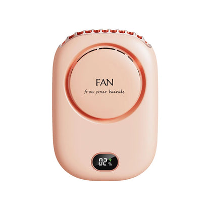 New Mini Portable Fan Portable Rechargeable Bladeless Turbo Ultra Quiet Student Hand Held Fan Outdoor Sports Travel