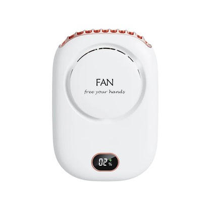 New Mini Portable Fan Portable Rechargeable Bladeless Turbo Ultra Quiet Student Hand Held Fan Outdoor Sports Travel