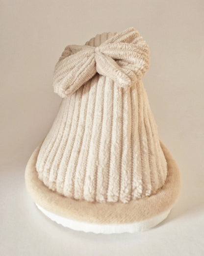 Elegante pantufla de mujer con lazo