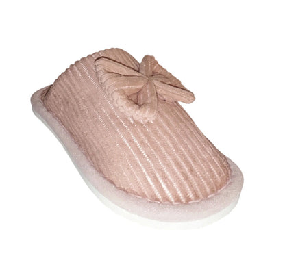 Elegante pantufla de mujer con lazo